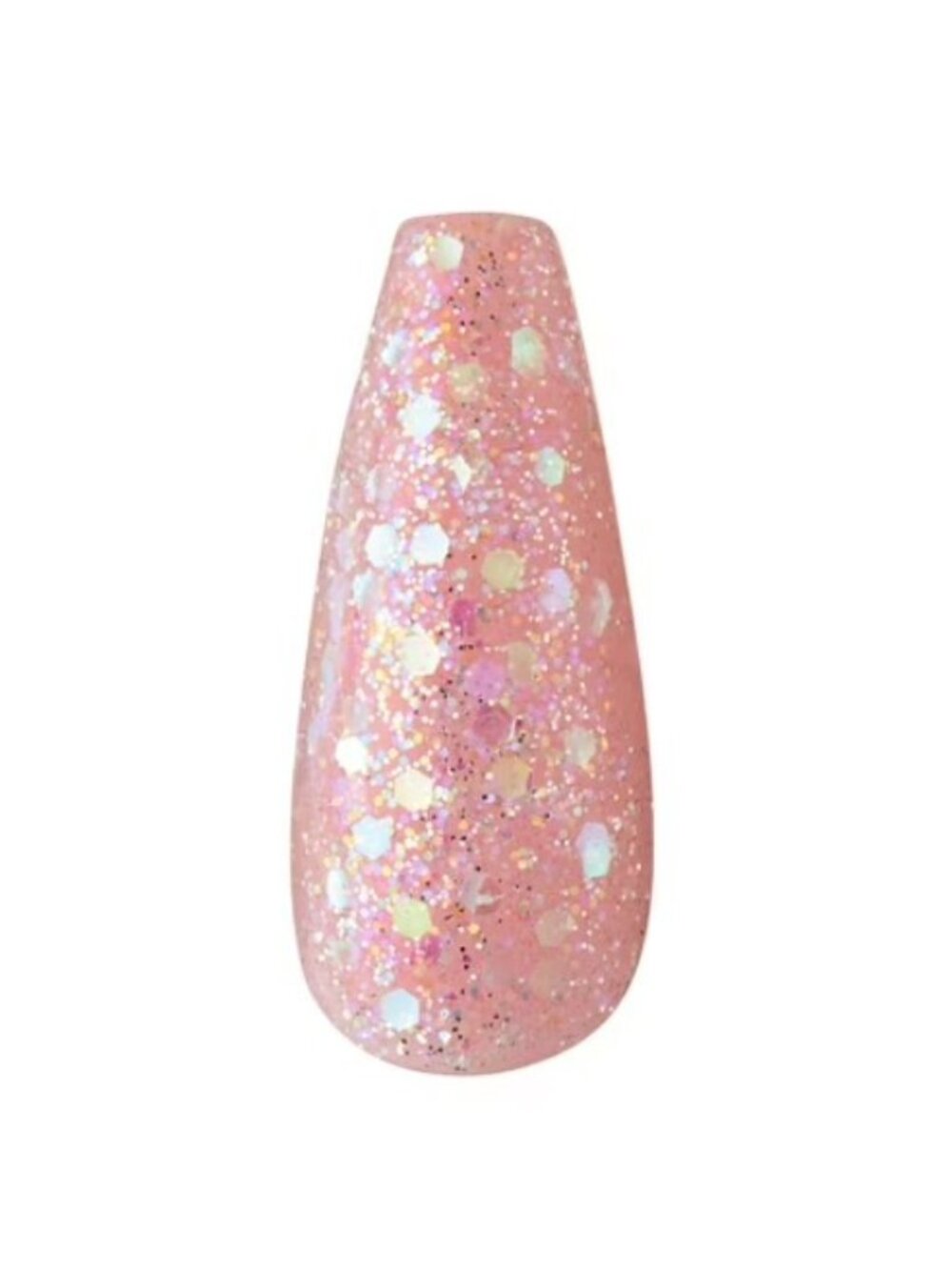 KISS Jelly Fantasy Long Pink Coffin Nails – 28 Count w/ Jeweled Accents - Picture 4 of 13